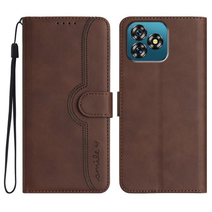 Heart Pattern Skin Feel Leather Phone Case, For Oukitel C17 4G 2026, For Oukitel C26, For Oukitel C53, For Oukitel C51