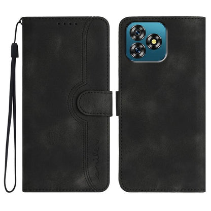 Heart Pattern Skin Feel Leather Phone Case, For Oukitel C17 4G 2026, For Oukitel C26, For Oukitel C53, For Oukitel C51