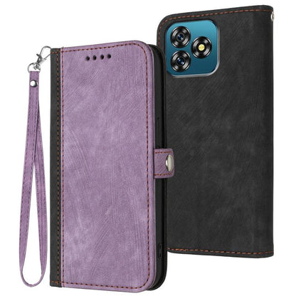 Side Buckle Double Fold Hand Strap Leather Phone Case, For Oukitel C17 4G 2026, For Oukitel C26, For Oukitel C53, For Oukitel C51