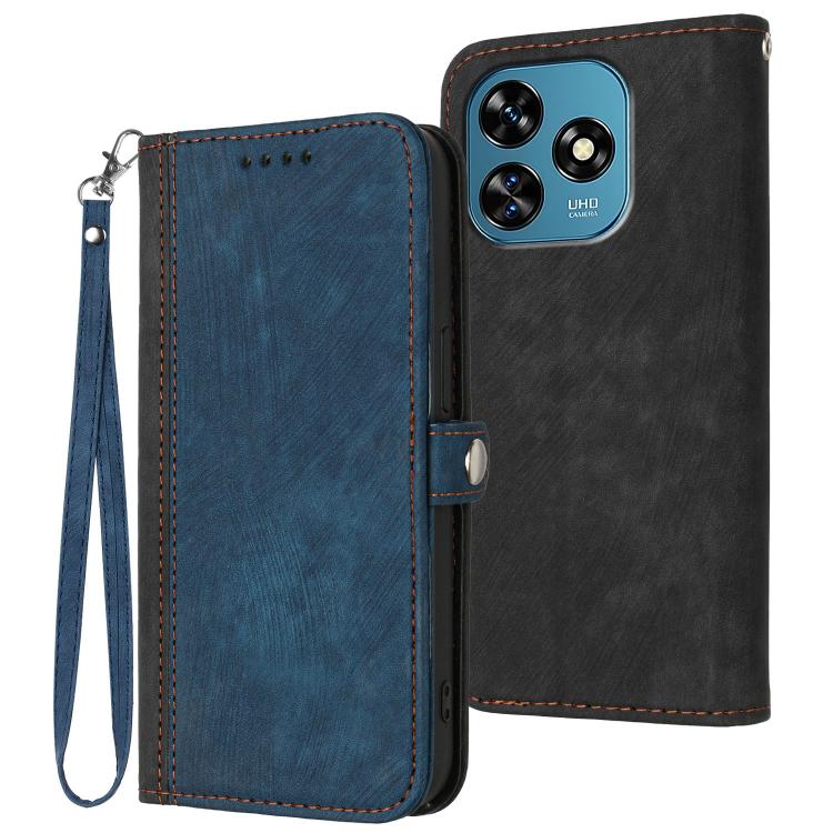Side Buckle Double Fold Hand Strap Leather Phone Case, For Oukitel C17 4G 2026, For Oukitel C26, For Oukitel C53, For Oukitel C51