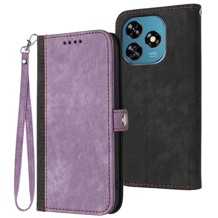 Side Buckle Double Fold Hand Strap Leather Phone Case, For Oukitel C17 4G 2026, For Oukitel C26, For Oukitel C53, For Oukitel C51