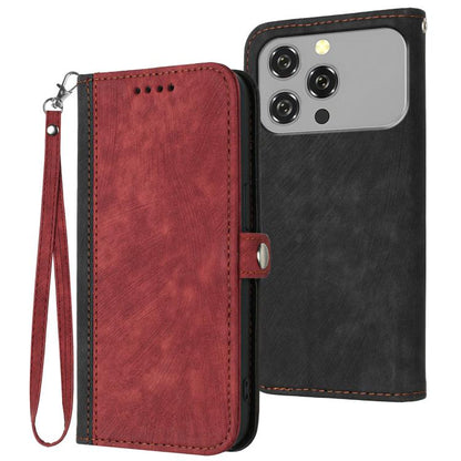 Side Buckle Double Fold Hand Strap Leather Phone Case, For Oukitel C17 4G 2026, For Oukitel C26, For Oukitel C53, For Oukitel C51