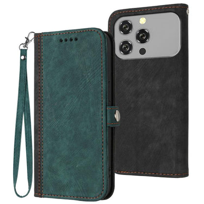 Side Buckle Double Fold Hand Strap Leather Phone Case, For Oukitel C17 4G 2026, For Oukitel C26, For Oukitel C53, For Oukitel C51