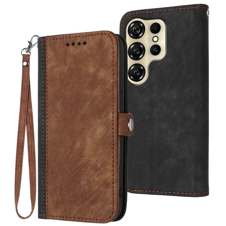 Side Buckle Double Fold Hand Strap Leather Phone Case, For Oukitel C17 4G 2026, For Oukitel C26, For Oukitel C53, For Oukitel C51