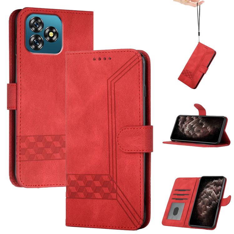 Cubic Skin Feel Flip Leather Phone Case, For Oukitel C17 4G 2026, For Oukitel C26, For Oukitel C53, For Oukitel C51