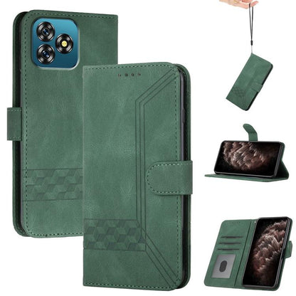 Cubic Skin Feel Flip Leather Phone Case, For Oukitel C17 4G 2026, For Oukitel C26, For Oukitel C53, For Oukitel C51
