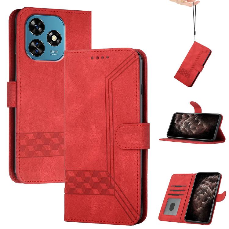 Cubic Skin Feel Flip Leather Phone Case, For Oukitel C17 4G 2026, For Oukitel C26, For Oukitel C53, For Oukitel C51