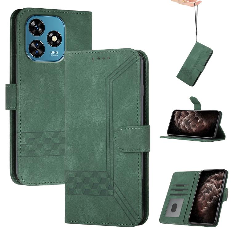 Cubic Skin Feel Flip Leather Phone Case, For Oukitel C17 4G 2026, For Oukitel C26, For Oukitel C53, For Oukitel C51