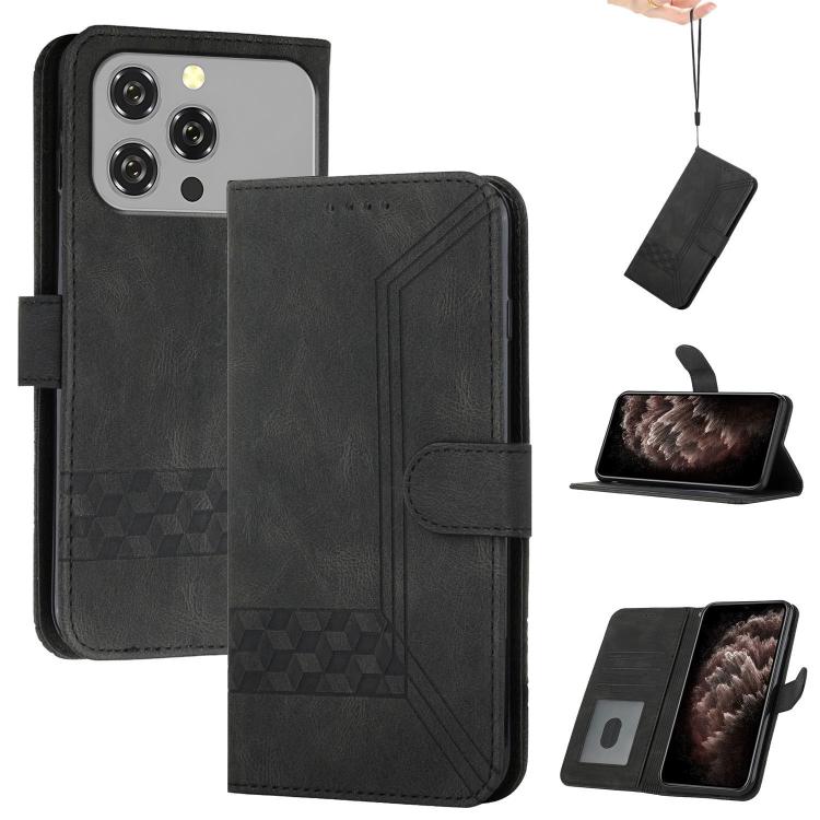 Cubic Skin Feel Flip Leather Phone Case, For Oukitel C17 4G 2026, For Oukitel C26, For Oukitel C53, For Oukitel C51