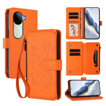 Butterfly Love Flower Multi-card Zipper Wallet Leather Phone Case, For vivo S20 5G, For vivo S20 Pro 5G, For vivo Y300 5G Global / V40 Lite IDN, For vivo X200 5G, For vivo X200 Pro mini, For vivo X200 Pro 5G, For vivo Y100 5G IDN / Y200e Global        ...
