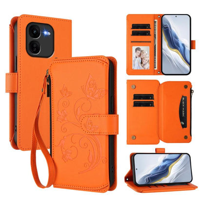 Butterfly Love Flower Multi-card Zipper Wallet Leather Phone Case, For vivo V40 Lite 5G / V30e 5G, For vivo S19, For vivo Y28 4G Global, For vivo Y38 5G Global / T3X 5G, For vivo X100 Pro / X100s Pro, For vivo X100s 5G, For vivo iQOO Z9x               ...