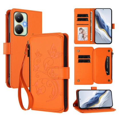 Butterfly Love Flower Multi-card Zipper Wallet Leather Phone Case, For vivo Y78 / Y36 4G Global, For vivo X100 5G, For vivo S17 / S17 Pro 5G / S17t 5G, For vivo Y27 4G 2023 Global / Y35M+, For vivo Y02A 4G / Y11 2023 / Y02t                             ...