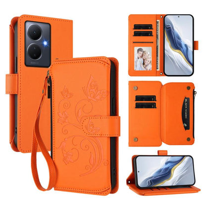 Butterfly Love Flower Multi-card Zipper Wallet Leather Phone Case, For vivo Y78 / Y36 4G Global, For vivo X100 5G, For vivo S17 / S17 Pro 5G / S17t 5G, For vivo Y27 4G 2023 Global / Y35M+, For vivo Y02A 4G / Y11 2023 / Y02t                             ...