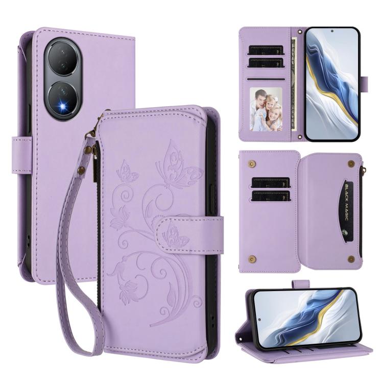 Butterfly Love Flower Multi-card Zipper Wallet Leather Phone Case, For vivo Y78 / Y36 4G Global, For vivo X100 5G, For vivo S17 / S17 Pro 5G / S17t 5G, For vivo Y27 4G 2023 Global / Y35M+, For vivo Y02A 4G / Y11 2023 / Y02t                             ...