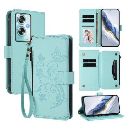 Butterfly Love Flower Multi-card Zipper Wallet Leather Phone Case, For OPPO Reno16 F 5G / FS 5G, For OPPO Reno16 Pro 5G Global, For OPPO Find X9s Pro 5G, For OPPO Find X9 Ultra, For OPPO Find X9, For OPPO A6 GT 5G, For OPPO Find X9 Pro, For OPPO K13 In...