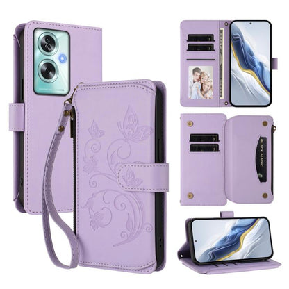 Butterfly Love Flower Multi-card Zipper Wallet Leather Phone Case, For OPPO Reno16 F 5G / FS 5G, For OPPO Reno16 Pro 5G Global, For OPPO Find X9s Pro 5G, For OPPO Find X9 Ultra, For OPPO Find X9, For OPPO A6 GT 5G, For OPPO Find X9 Pro, For OPPO K13 In...
