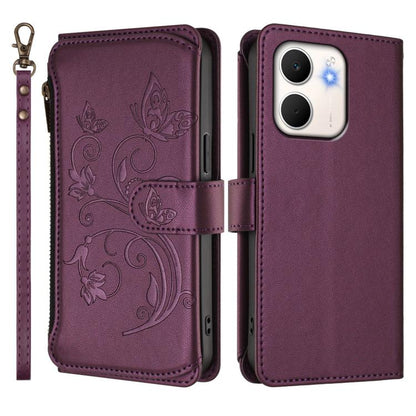 Butterfly Love Flower Multi-card Zipper Wallet Leather Phone Case, For OPPO A5x 5G / 4G Global, For OPPO A5 5G / A3 Pro 5G Global, For OPPO Reno14 Pro 5G, For OPPO Find X8s+ 5G, For OPPO Find X8s 5G, For OPPO Find X8 Ultra 5G                           ...
