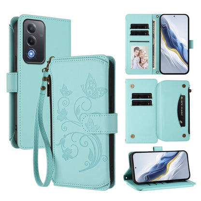 Butterfly Love Flower Multi-card Zipper Wallet Leather Phone Case, For OPPO A5x 5G / 4G Global, For OPPO A5 5G / A3 Pro 5G Global, For OPPO Reno14 Pro 5G, For OPPO Find X8s+ 5G, For OPPO Find X8s 5G, For OPPO Find X8 Ultra 5G                           ...
