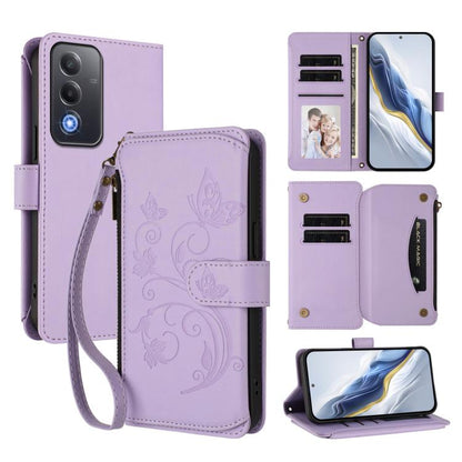 Butterfly Love Flower Multi-card Zipper Wallet Leather Phone Case, For OPPO A5x 5G / 4G Global, For OPPO A5 5G / A3 Pro 5G Global, For OPPO Reno14 Pro 5G, For OPPO Find X8s+ 5G, For OPPO Find X8s 5G, For OPPO Find X8 Ultra 5G                           ...