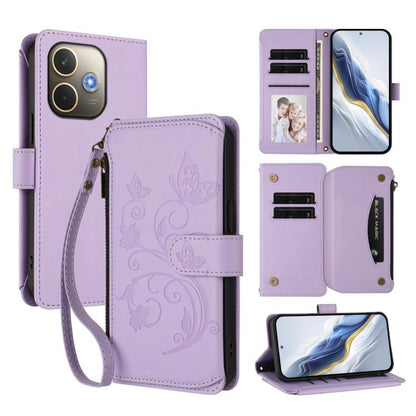 Butterfly Love Flower Multi-card Zipper Wallet Leather Phone Case, For OPPO A5x 5G / 4G Global, For OPPO A5 5G / A3 Pro 5G Global, For OPPO Reno14 Pro 5G, For OPPO Find X8s+ 5G, For OPPO Find X8s 5G, For OPPO Find X8 Ultra 5G                           ...