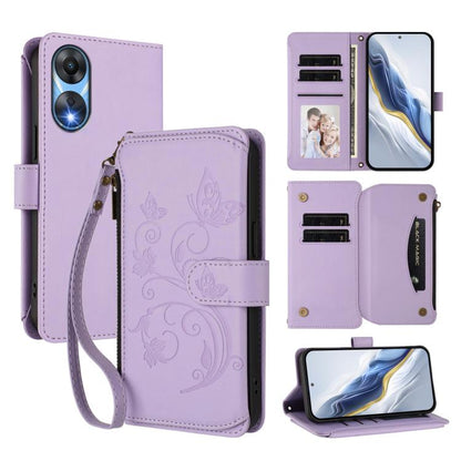 Butterfly Love Flower Multi-card Zipper Wallet Leather Phone Case, For OPPO Reno11 5G Global, For OPPO Reno11 Pro 5G Global, For OPPO Find X7 Ultra, For OPPO A18 4G Global / A38 4G, For OPPO Reno9 A, For OPPO A58 4G Global                              ...