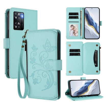 Butterfly Love Flower Multi-card Zipper Wallet Leather Phone Case, For OPPO Reno8 T 4G Global, For OPPO Find X6 Pro 5G, For OPPO Find X6 5G, For OPPO Reno8 T 5G Global /  A1 Pro 5G, For OPPO Reno8 4G / Reno7 4G Global, For OPPO A57 / A77 / A57s 4G Glob...
