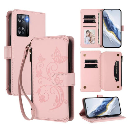 Butterfly Love Flower Multi-card Zipper Wallet Leather Phone Case, For OPPO Reno8 T 4G Global, For OPPO Find X6 Pro 5G, For OPPO Find X6 5G, For OPPO Reno8 T 5G Global /  A1 Pro 5G, For OPPO Reno8 4G / Reno7 4G Global, For OPPO A57 / A77 / A57s 4G Glob...
