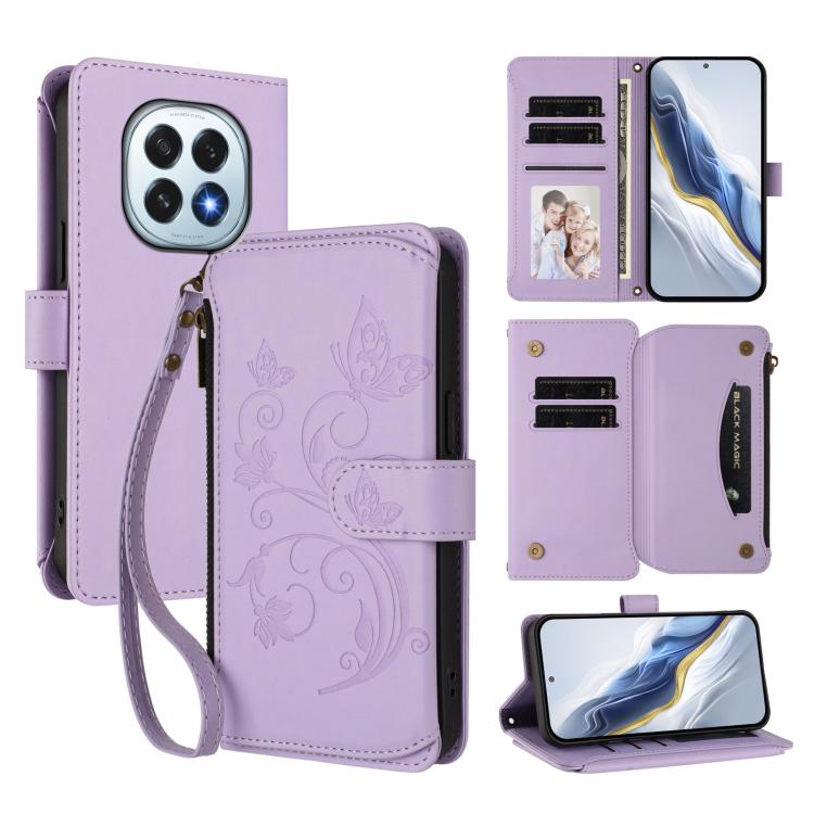 Butterfly Love Flower Multi-card Zipper Wallet Leather Phone Case, For OPPO A5x 5G / 4G Global, For OPPO A5 5G / A3 Pro 5G Global, For OPPO Reno14 Pro 5G, For OPPO Find X8s+ 5G, For OPPO Find X8s 5G, For OPPO Find X8 Ultra 5G                           ...