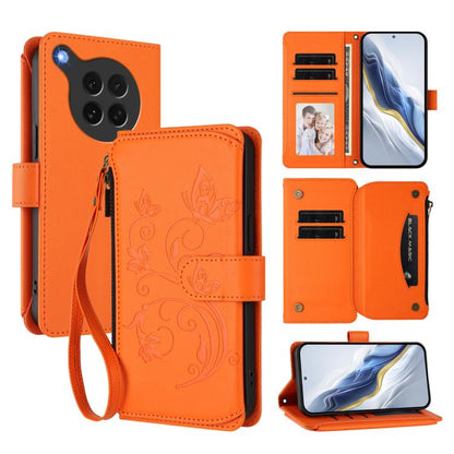 Butterfly Love Flower Multi-card Zipper Wallet Leather Phone Case, For OPPO A5x 5G / 4G Global, For OPPO A5 5G / A3 Pro 5G Global, For OPPO Reno14 Pro 5G, For OPPO Find X8s+ 5G, For OPPO Find X8s 5G, For OPPO Find X8 Ultra 5G                           ...