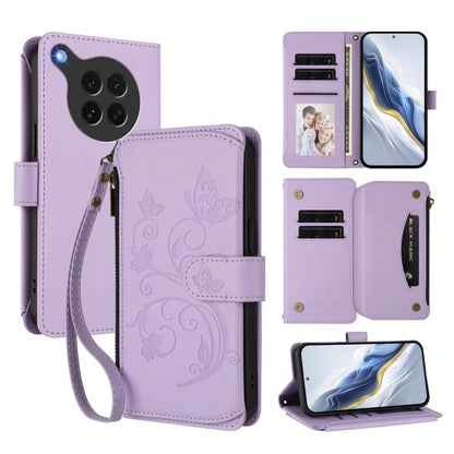 Butterfly Love Flower Multi-card Zipper Wallet Leather Phone Case, For OPPO A5x 5G / 4G Global, For OPPO A5 5G / A3 Pro 5G Global, For OPPO Reno14 Pro 5G, For OPPO Find X8s+ 5G, For OPPO Find X8s 5G, For OPPO Find X8 Ultra 5G                           ...