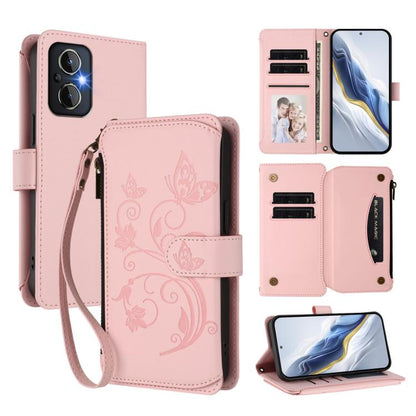 Butterfly Love Flower Multi-card Zipper Wallet Leather Phone Case, For OPPO Reno8 T 4G Global, For OPPO Find X6 Pro 5G, For OPPO Find X6 5G, For OPPO Reno8 T 5G Global /  A1 Pro 5G, For OPPO Reno8 4G / Reno7 4G Global, For OPPO A57 / A77 / A57s 4G Glob...