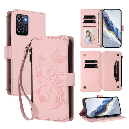 Butterfly Love Flower Multi-card Zipper Wallet Leather Phone Case, For OPPO Reno11 5G Global, For OPPO Reno11 Pro 5G Global, For OPPO Find X7 Ultra, For OPPO A18 4G Global / A38 4G, For OPPO Reno9 A, For OPPO A58 4G Global                              ...