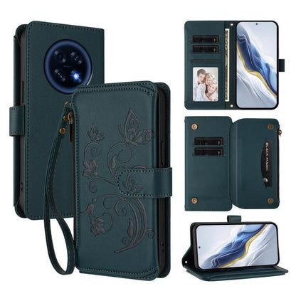 Butterfly Love Flower Multi-card Zipper Wallet Leather Phone Case, For OPPO Reno16 F 5G / FS 5G, For OPPO Reno16 Pro 5G Global, For OPPO Find X9s Pro 5G, For OPPO Find X9 Ultra, For OPPO Find X9, For OPPO A6 GT 5G, For OPPO Find X9 Pro, For OPPO K13 In...