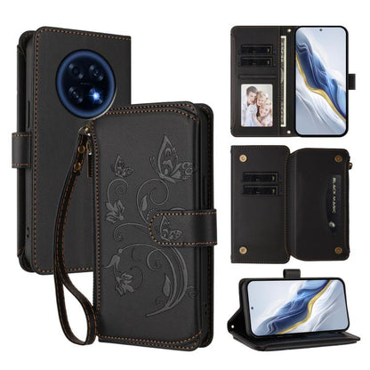 Butterfly Love Flower Multi-card Zipper Wallet Leather Phone Case, For OPPO Reno16 F 5G / FS 5G, For OPPO Reno16 Pro 5G Global, For OPPO Find X9s Pro 5G, For OPPO Find X9 Ultra, For OPPO Find X9, For OPPO A6 GT 5G, For OPPO Find X9 Pro, For OPPO K13 In...