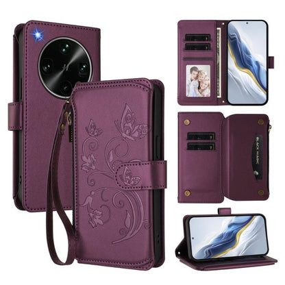 Butterfly Love Flower Multi-card Zipper Wallet Leather Phone Case, For OPPO Reno16 F 5G / FS 5G, For OPPO Reno16 Pro 5G Global, For OPPO Find X9s Pro 5G, For OPPO Find X9 Ultra, For OPPO Find X9, For OPPO A6 GT 5G, For OPPO Find X9 Pro, For OPPO K13 In...