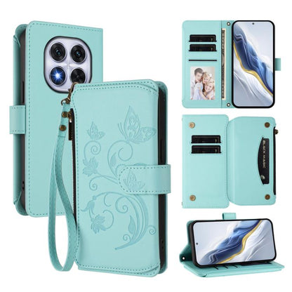 Butterfly Love Flower Multi-card Zipper Wallet Leather Phone Case, For Redmi 13 4G / 5G / 13x / Poco M6 4G, For Redmi A5 4G 173.3mm, For Redmi Note 14S 4G / Note 13 Pro 4G, For Redmi Note 14 4G 164.84mm, For Redmi Note 14 Pro 5G / Note 14 Pro+ 5G      ...