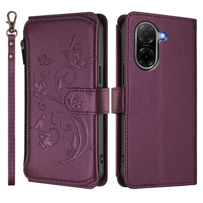 Butterfly Love Flower Multi-card Zipper Wallet Leather Phone Case, For Redmi A7 / A5 4G 171mm / Poco C71, For Redmi K90 Max 5G, For Redmi A7 Pro 171mm / Poco C85x 5G, For Redmi Turbo 5 Max / Poco X8 Pro Max, For Redmi Turbo 5 Global / Poco X8 Pro 5G   ...