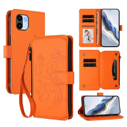 Butterfly Love Flower Multi-card Zipper Wallet Leather Phone Case, For Redmi Note 12 Pro 4G / Note 11 Pro 5G, For Redmi Note 12 4G Global, For Redmi A1 / Redmi A2, For Redmi 11A / Poco C55, For Redmi Note 12 Pro+ Global                                 ...