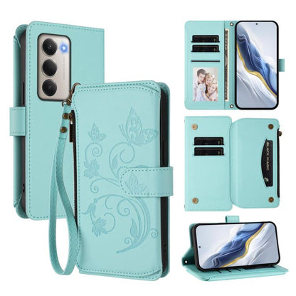 Butterfly Love Flower Multi-card Zipper Wallet Leather Phone Case, For Redmi A7 / A5 4G 171mm / Poco C71, For Redmi K90 Max 5G, For Redmi A7 Pro 171mm / Poco C85x 5G, For Redmi Turbo 5 Max / Poco X8 Pro Max, For Redmi Turbo 5 Global / Poco X8 Pro 5G   ...
