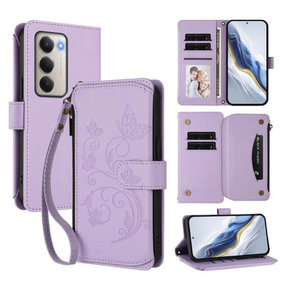 Butterfly Love Flower Multi-card Zipper Wallet Leather Phone Case, For Redmi A7 / A5 4G 171mm / Poco C71, For Redmi K90 Max 5G, For Redmi A7 Pro 171mm / Poco C85x 5G, For Redmi Turbo 5 Max / Poco X8 Pro Max, For Redmi Turbo 5 Global / Poco X8 Pro 5G   ...