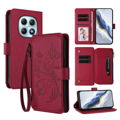Butterfly Love Flower Multi-card Zipper Wallet Leather Phone Case, For Redmi A7 / A5 4G 171mm / Poco C71, For Redmi K90 Max 5G, For Redmi A7 Pro 171mm / Poco C85x 5G, For Redmi Turbo 5 Max / Poco X8 Pro Max, For Redmi Turbo 5 Global / Poco X8 Pro 5G   ...