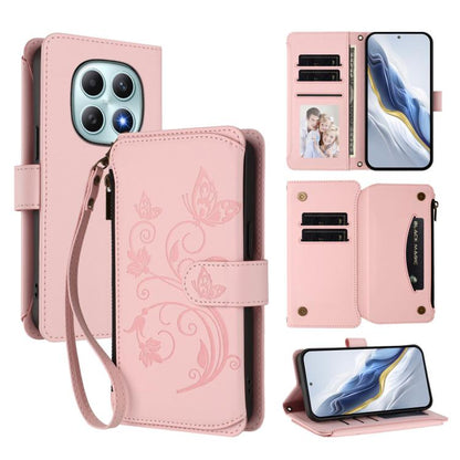 Butterfly Love Flower Multi-card Zipper Wallet Leather Phone Case, For Redmi A7 / A5 4G 171mm / Poco C71, For Redmi K90 Max 5G, For Redmi A7 Pro 171mm / Poco C85x 5G, For Redmi Turbo 5 Max / Poco X8 Pro Max, For Redmi Turbo 5 Global / Poco X8 Pro 5G   ...