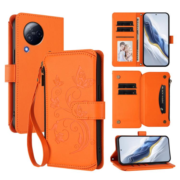 Butterfly Love Flower Multi-card Zipper Wallet Leather Phone Case, For Xiaomi 13 Ultra, For Xiaomi Civi 3, For Xiaomi 13 Lite / Civi 2, For Xiaomi 13 Pro, For Xiaomi 13, For Xiaomi 12T / 12T Pro / Redmi K50 Ultra, For Xiaomi 12S Ultra                  ...
