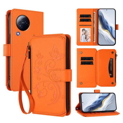 Butterfly Love Flower Multi-card Zipper Wallet Leather Phone Case, For Xiaomi 13 Ultra, For Xiaomi Civi 3, For Xiaomi 13 Lite / Civi 2, For Xiaomi 13 Pro, For Xiaomi 13, For Xiaomi 12T / 12T Pro / Redmi K50 Ultra, For Xiaomi 12S Ultra                  ...