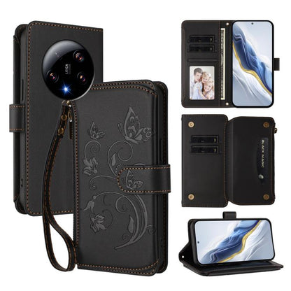 Butterfly Love Flower Multi-card Zipper Wallet Leather Phone Case, For Xiaomi 13 Ultra, For Xiaomi Civi 3, For Xiaomi 13 Lite / Civi 2, For Xiaomi 13 Pro, For Xiaomi 13, For Xiaomi 12T / 12T Pro / Redmi K50 Ultra, For Xiaomi 12S Ultra                  ...