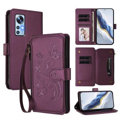 Butterfly Love Flower Multi-card Zipper Wallet Leather Phone Case, For Xiaomi 13 Ultra, For Xiaomi Civi 3, For Xiaomi 13 Lite / Civi 2, For Xiaomi 13 Pro, For Xiaomi 13, For Xiaomi 12T / 12T Pro / Redmi K50 Ultra, For Xiaomi 12S Ultra                  ...