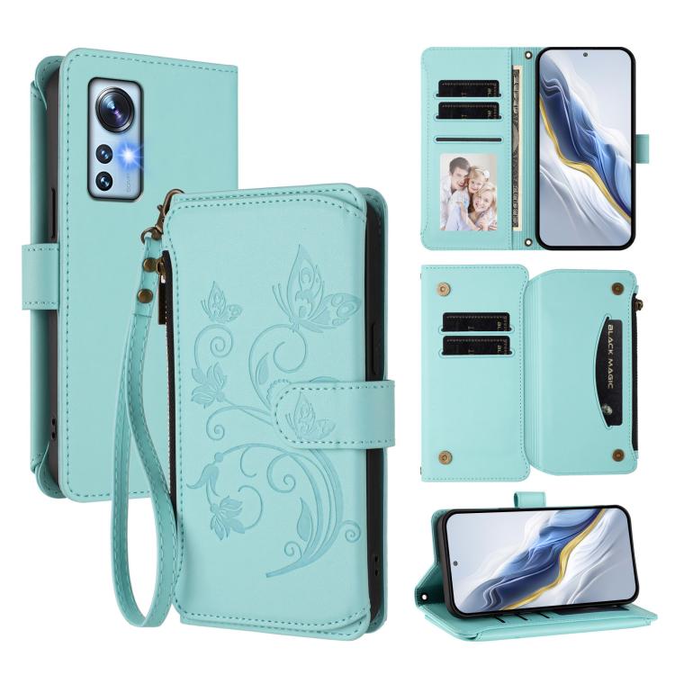 Butterfly Love Flower Multi-card Zipper Wallet Leather Phone Case, For Xiaomi 13 Ultra, For Xiaomi Civi 3, For Xiaomi 13 Lite / Civi 2, For Xiaomi 13 Pro, For Xiaomi 13, For Xiaomi 12T / 12T Pro / Redmi K50 Ultra, For Xiaomi 12S Ultra                  ...