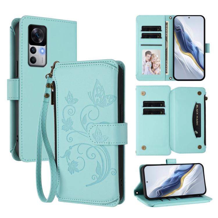 Butterfly Love Flower Multi-card Zipper Wallet Leather Phone Case, For Xiaomi 13 Ultra, For Xiaomi Civi 3, For Xiaomi 13 Lite / Civi 2, For Xiaomi 13 Pro, For Xiaomi 13, For Xiaomi 12T / 12T Pro / Redmi K50 Ultra, For Xiaomi 12S Ultra                  ...