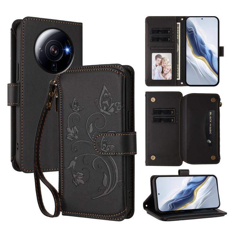 Butterfly Love Flower Multi-card Zipper Wallet Leather Phone Case, For Xiaomi 13 Ultra, For Xiaomi Civi 3, For Xiaomi 13 Lite / Civi 2, For Xiaomi 13 Pro, For Xiaomi 13, For Xiaomi 12T / 12T Pro / Redmi K50 Ultra, For Xiaomi 12S Ultra                  ...