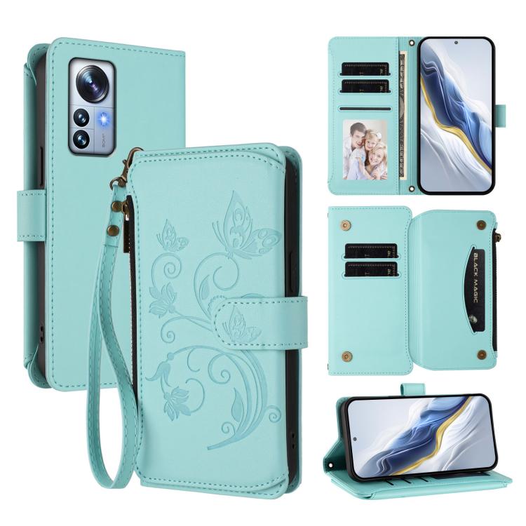 Butterfly Love Flower Multi-card Zipper Wallet Leather Phone Case, For Xiaomi 13 Ultra, For Xiaomi Civi 3, For Xiaomi 13 Lite / Civi 2, For Xiaomi 13 Pro, For Xiaomi 13, For Xiaomi 12T / 12T Pro / Redmi K50 Ultra, For Xiaomi 12S Ultra                  ...